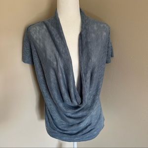 Sheer Long Cowl Sweater